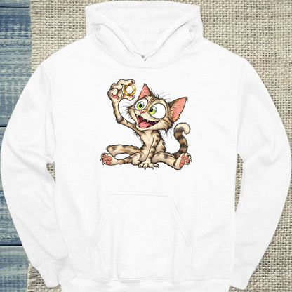 Hoodie - Mein Schatz - Unisex - Katze Weiß