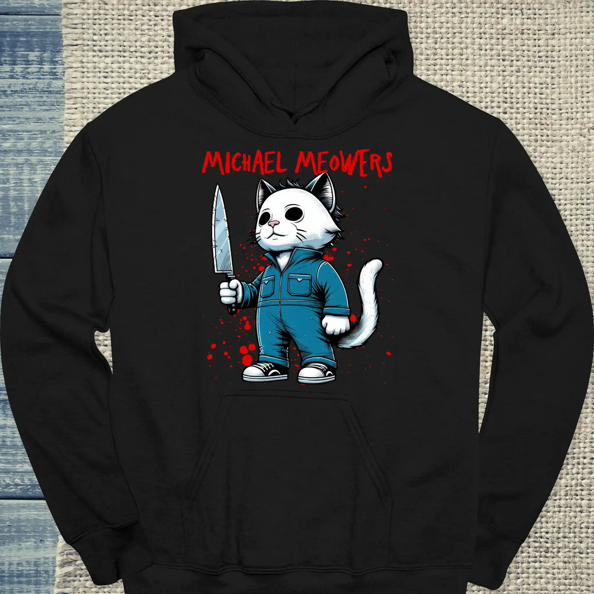 Hoodie - Michael Meowers - Unisex - Katze, Cat Guy Schwarz