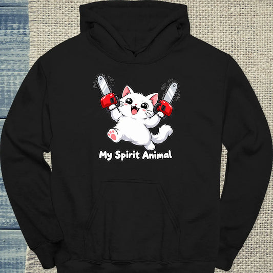 Hoodie - My Spirit Animal - Unisex - Katze Schwarz