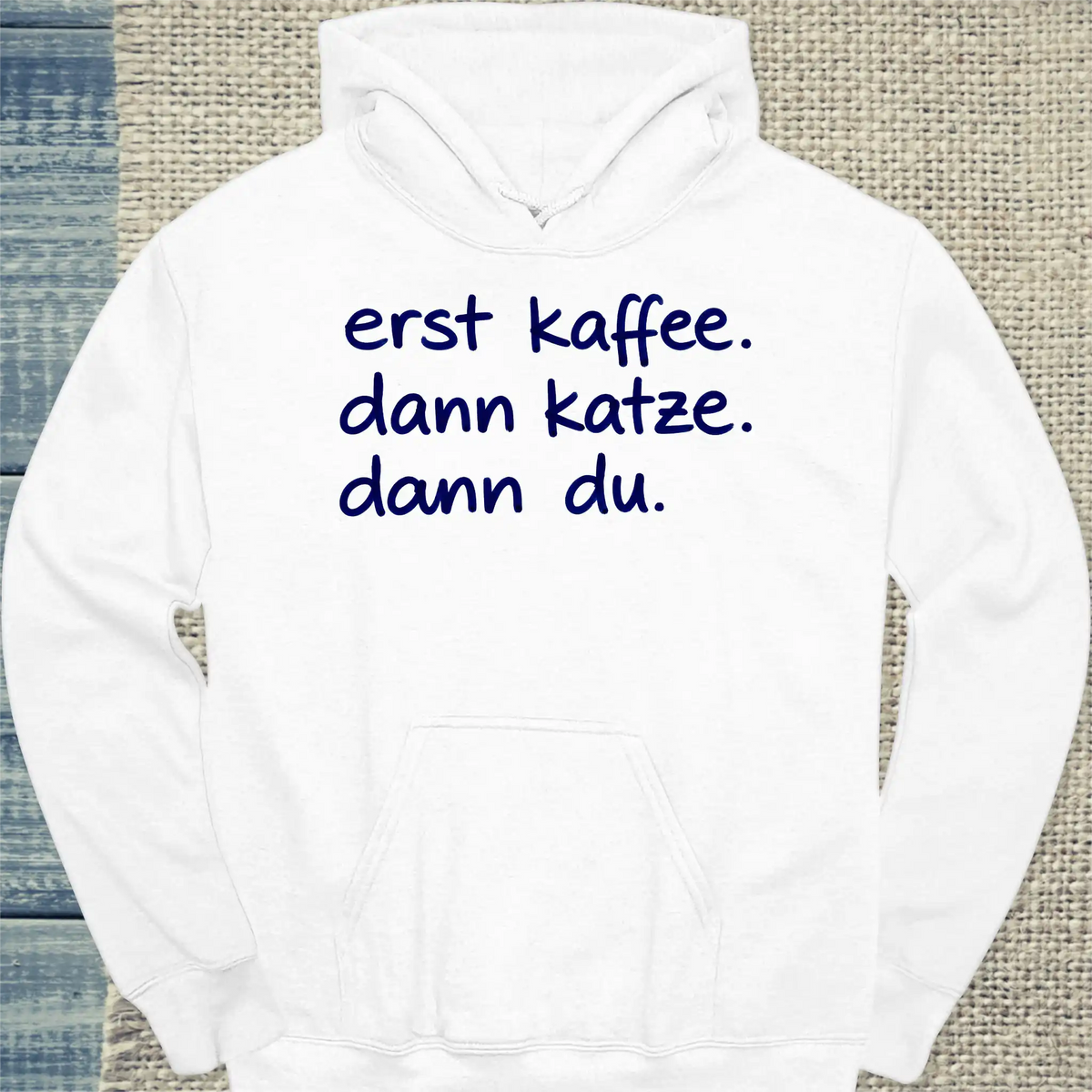 Hoodie - Offizielles Katzen Personal - Unisex - Katze Weiß