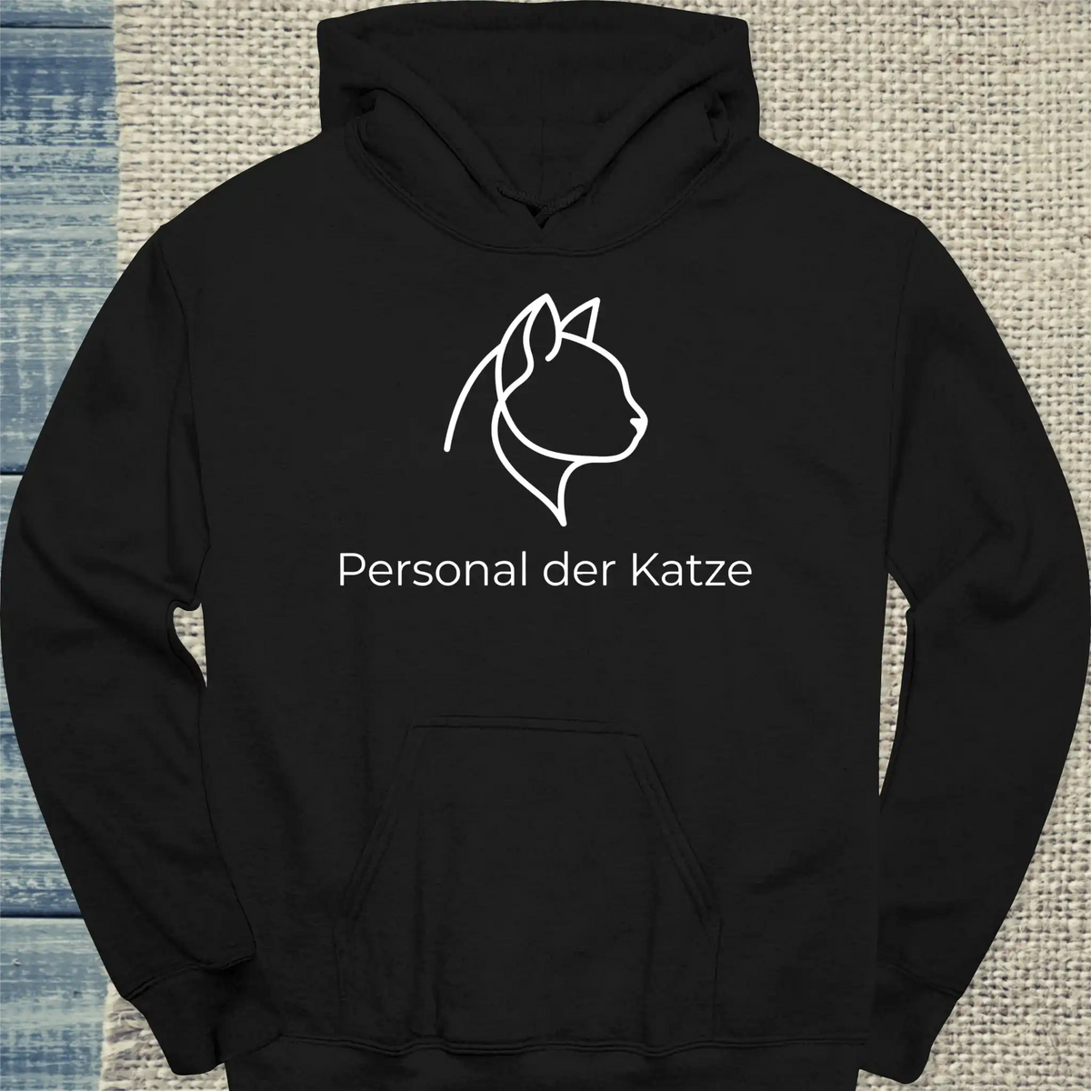 Hoodie - Personal der Katze - Unisex - Katze Schwarz