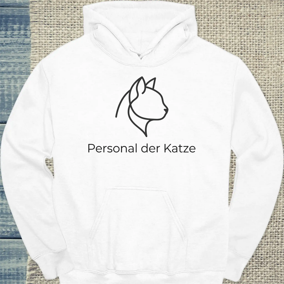 Hoodie - Personal der Katze - Unisex - Katze Weiß