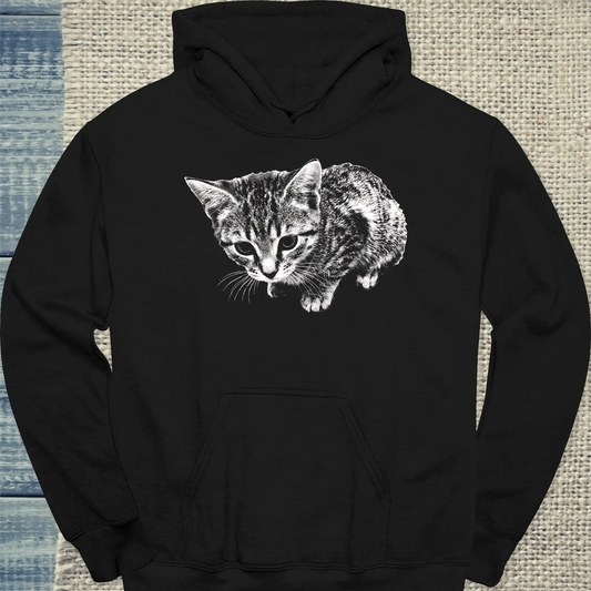 Hoodie - Sweet Kitten - Unisex - Katze Schwarz
