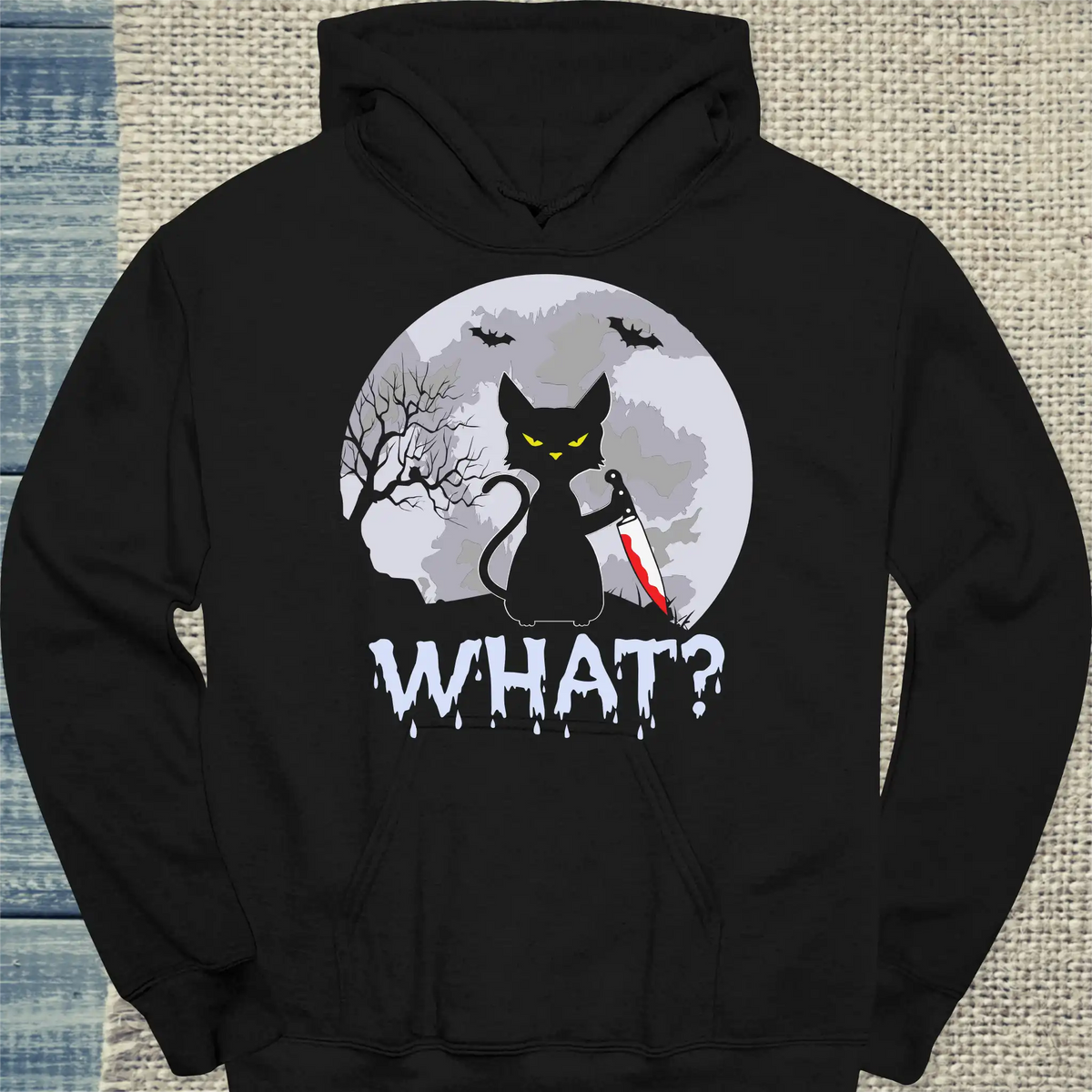 Hoodie - What? Mörderische Katze - Unisex - Katze