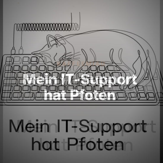Mein IT-Support hat Pfoten - T-Shirt – Clean Showcase