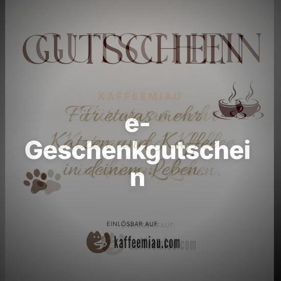 KaffeeMiau e-Geschenkgutschein – Clean Showcase