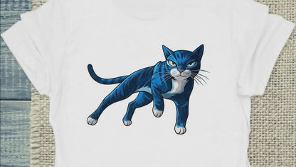 Cool Blue Cat - Hoodie