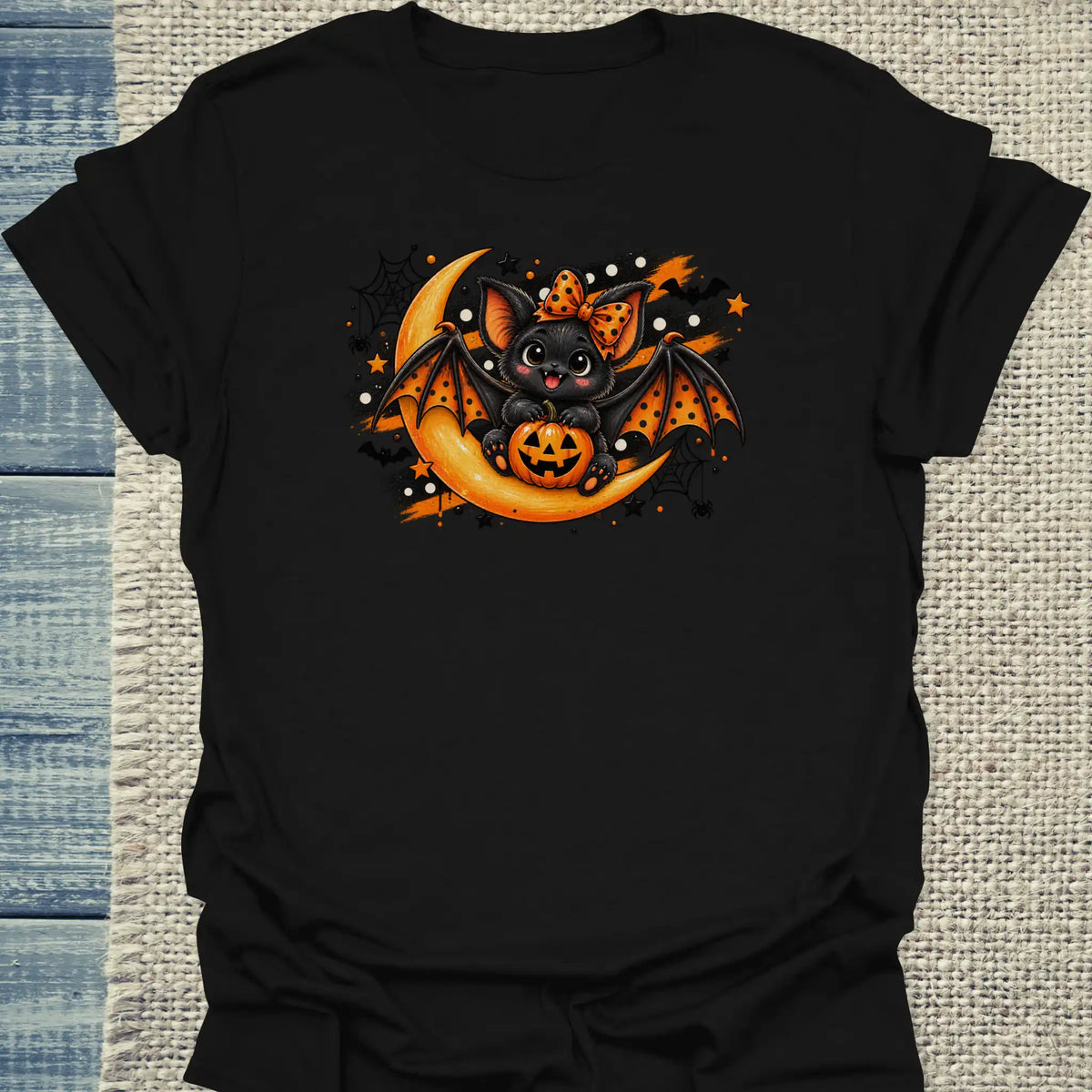 T-Shirt - BatCat - Unisex - Katze Schwarz
