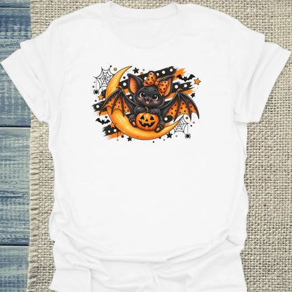 T-Shirt - BatCat - Unisex - Katze Weiß
