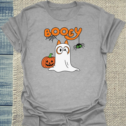 T-Shirt - Booey - Unisex - Katze Grau