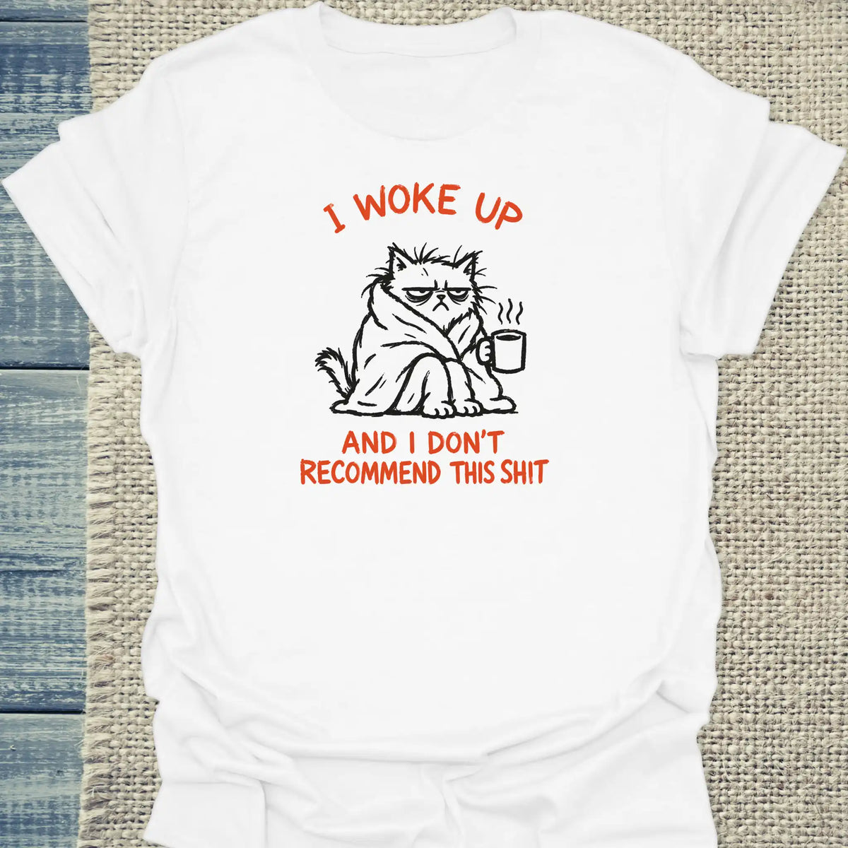 T-Shirt - Don't recommend - Unisex - Katze Weiß