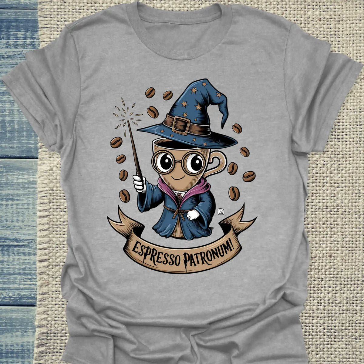 T-Shirt - Espresso Patronum - Unisex - Kaffee Grau