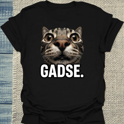 T-Shirt - GADSE - Unisex - Katze Schwarz