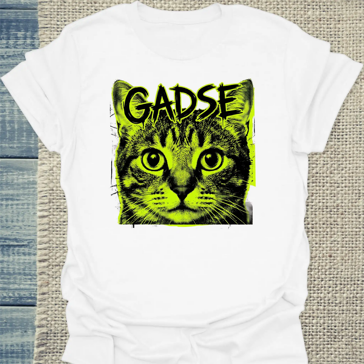 T-Shirt - GADSE - Streetwear - Unisex - Katze Weiß