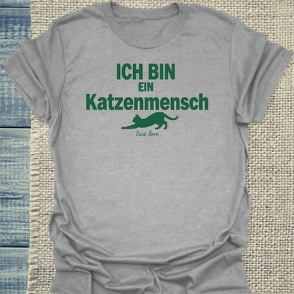 T-Shirt - Ich bin ein Katzenmensch - Unisex - Katze Grau