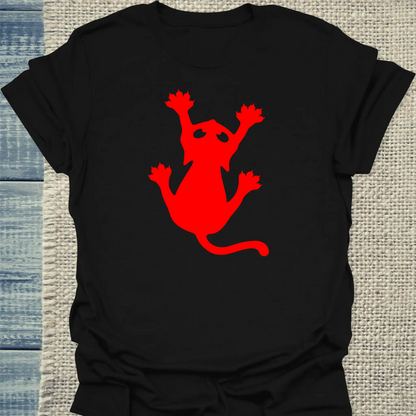 T-Shirt - Klammerkatze Neon Flare - Unisex - Katze Schwarz