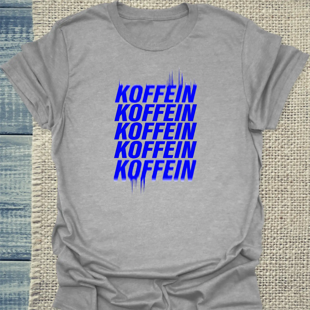 T-Shirt - Koffeein - Unisex - Kaffee Grau