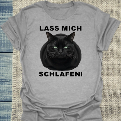 T-Shirt - Lass mich schlafen - Unisex - Katze Grau