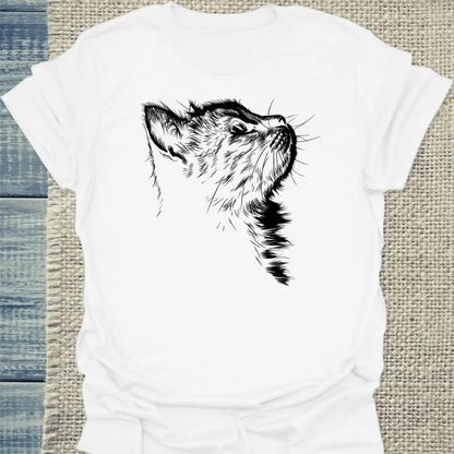 T-Shirt - Liebeskummer - Unisex - Katze Weiß