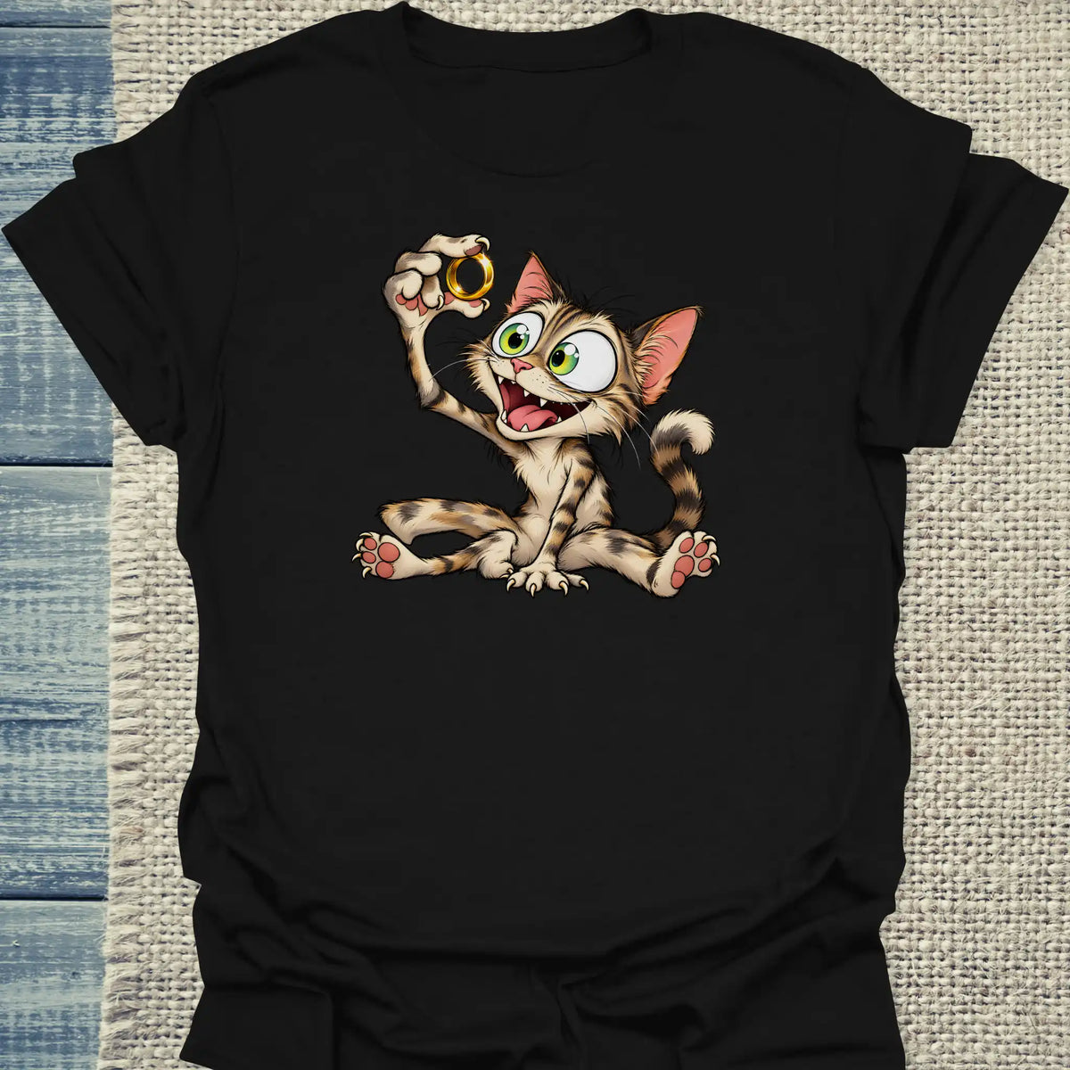 T-Shirt - Mein Schatz - Unisex - Katze Schwarz