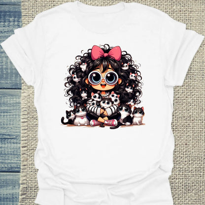 T-Shirt - Meine Katzen - Unisex - Katze, Cat Lady Weiß