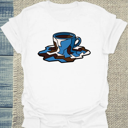 T-Shirt - Modern Coffee - Unisex - Kaffee Weiß