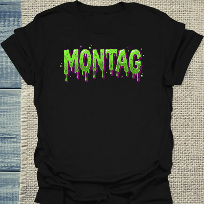 T-Shirt - Montag - Unisex - Kaffee Schwarz