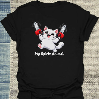 T-Shirt - My Spirit Animal - Unisex - Katze Schwarz