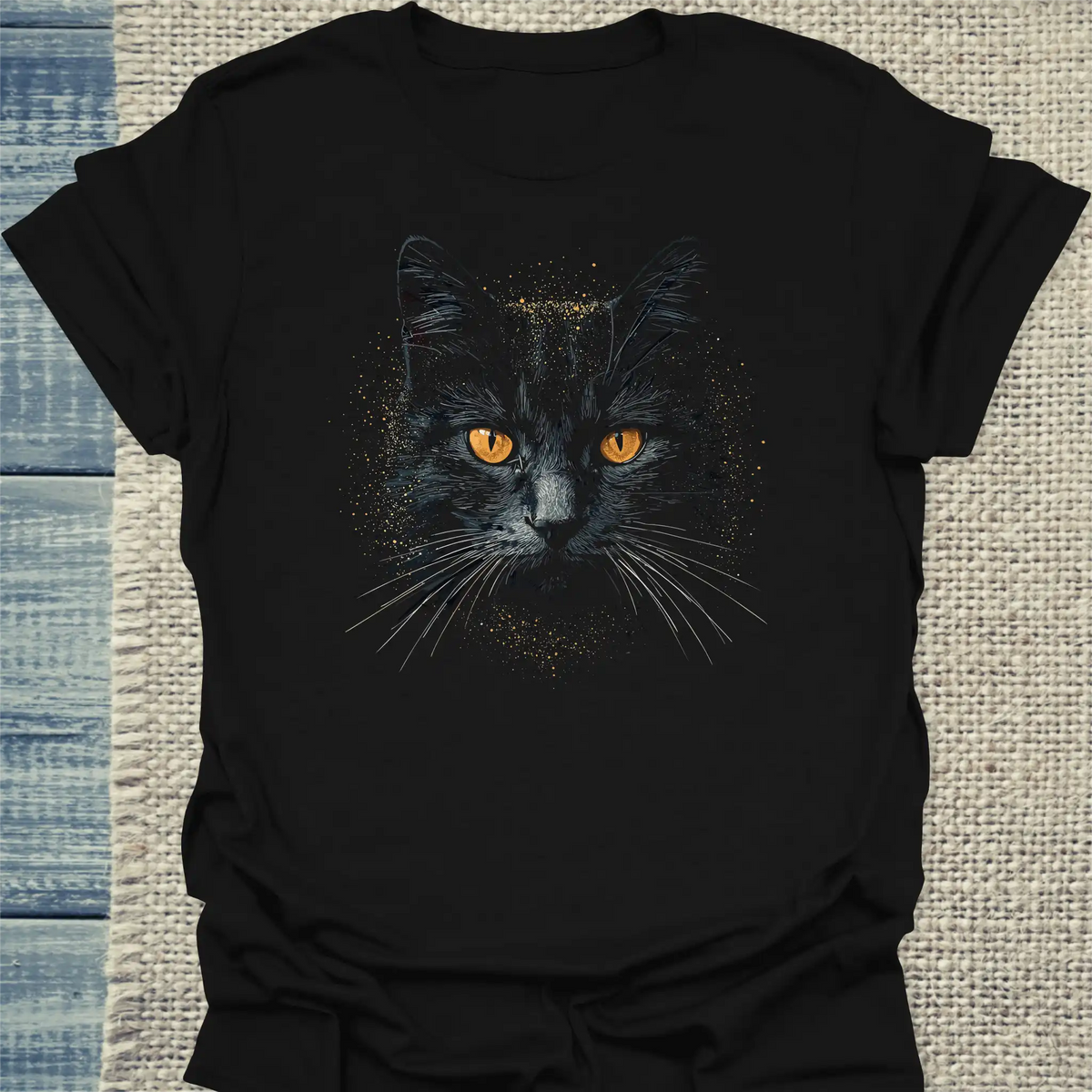 T-Shirt - Mystic Cat - Unisex - Katze Schwarz