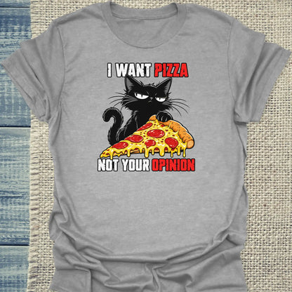 T-Shirt - Not your opinion - Unisex - Katze Grau