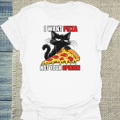 T-Shirt - Not your opinion - Unisex - Katze Weiß