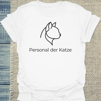 T-Shirt - Personal der Katze - Unisex - Katze Weiß
