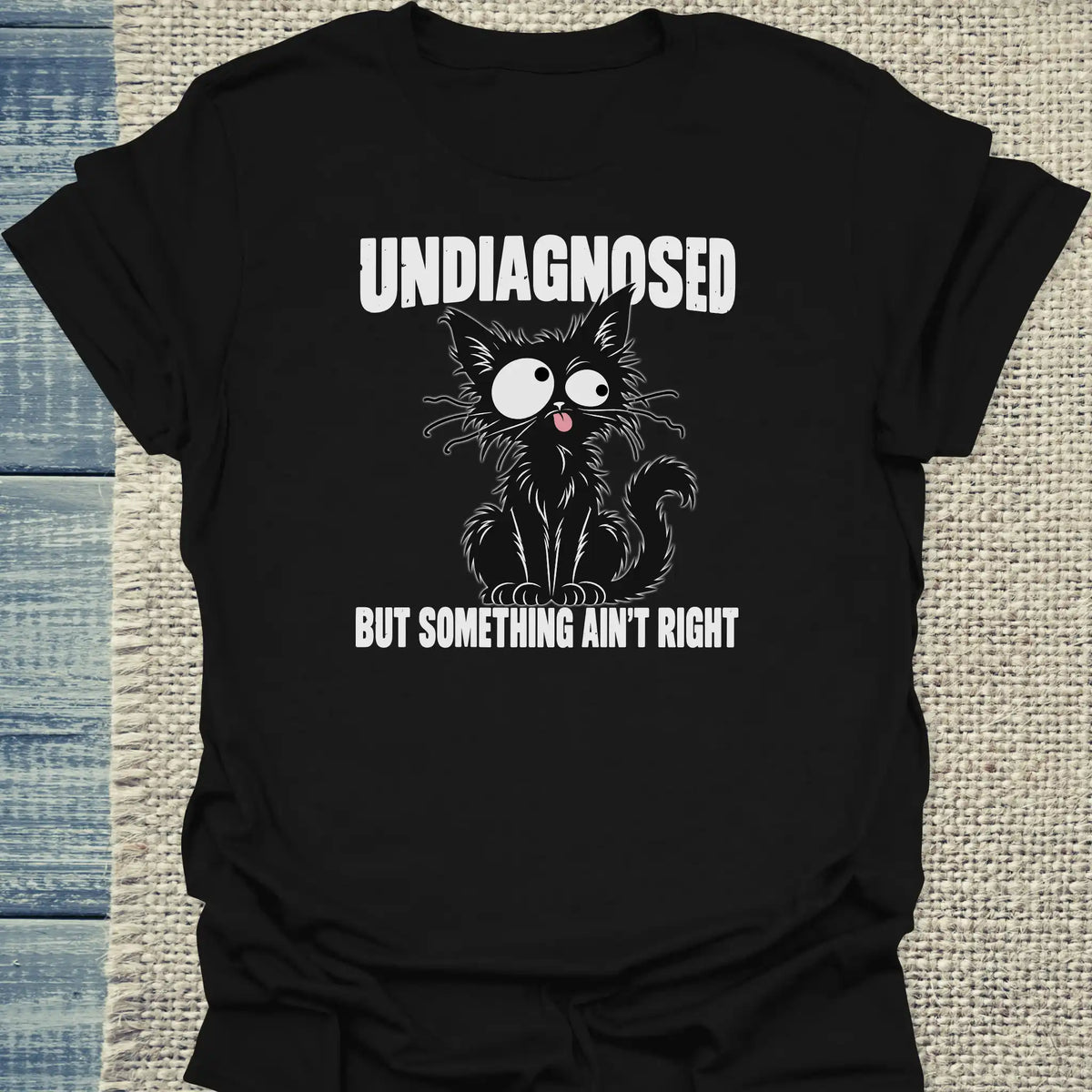 T-Shirt - Undiagnosed - Unisex - Katze Schwarz