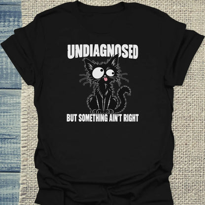 T-Shirt - Undiagnosed - Unisex - Katze Schwarz