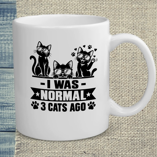 Tasse 325ml - 3 Cats Ago - Katze