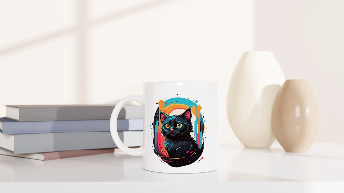 Tasse 325ml - Black Cat Colors - Katze