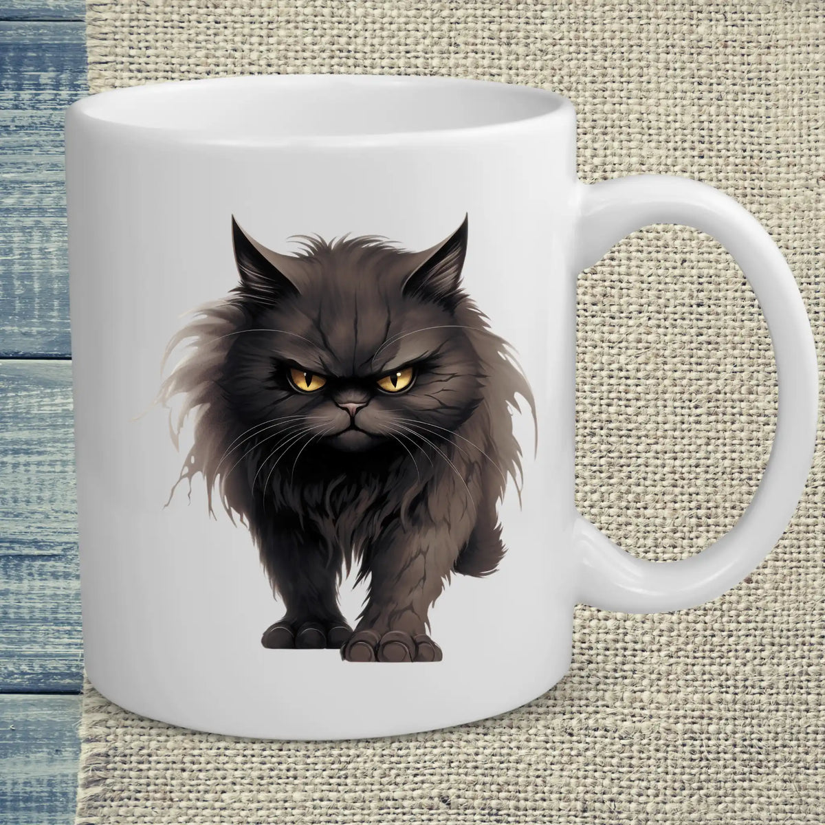 Tasse 325ml - Böse Katze - Katze, Black Edition