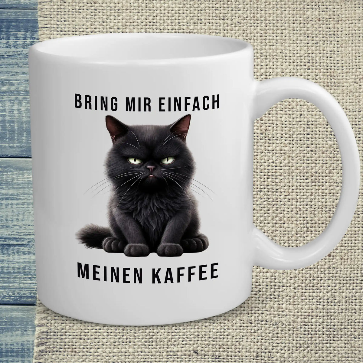 Tasse 325ml - Bring mir einfach meinen Kaffee - Katze & Kaffee