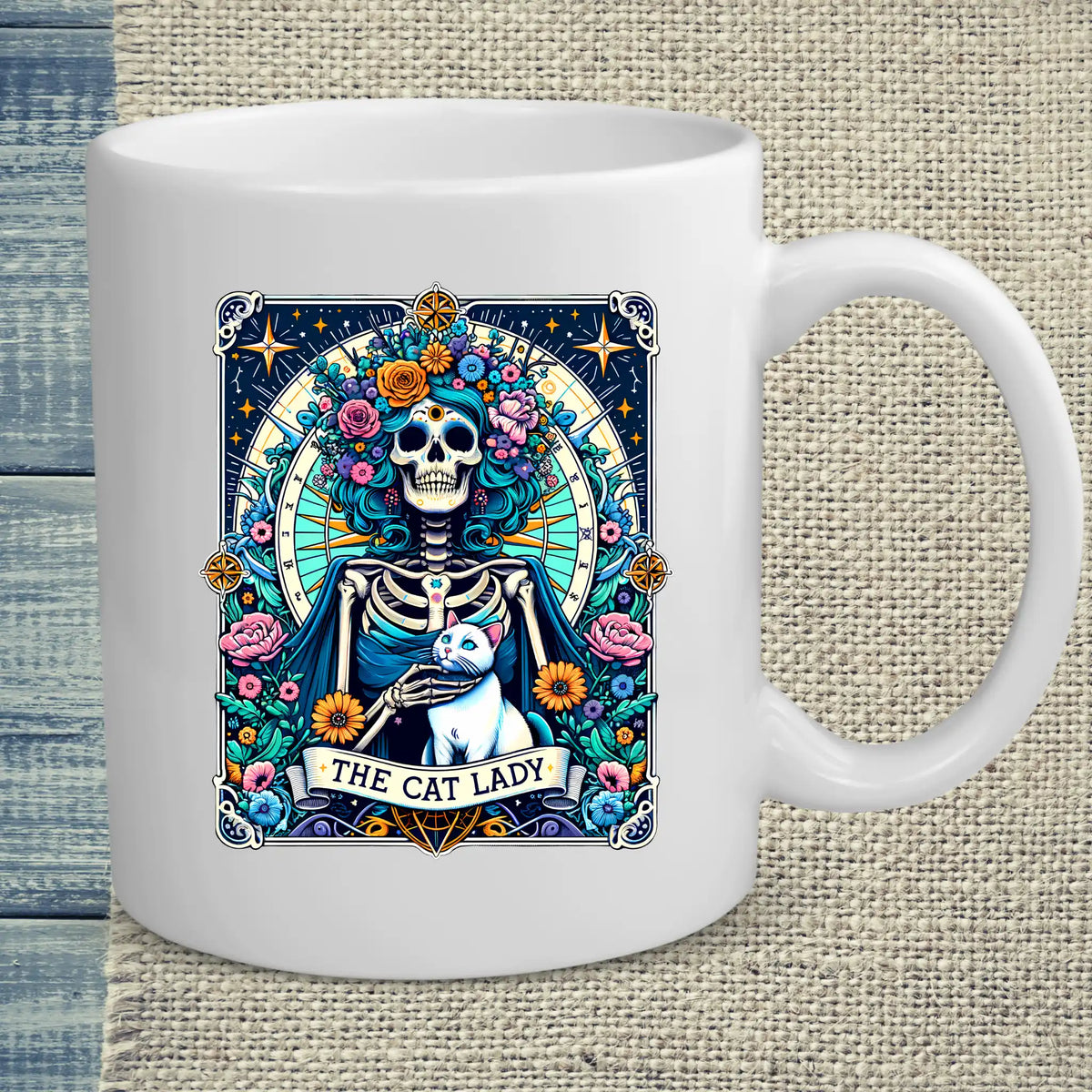 Tasse 325ml - Cat Lady Tarot - Kaffee, Cat Lady