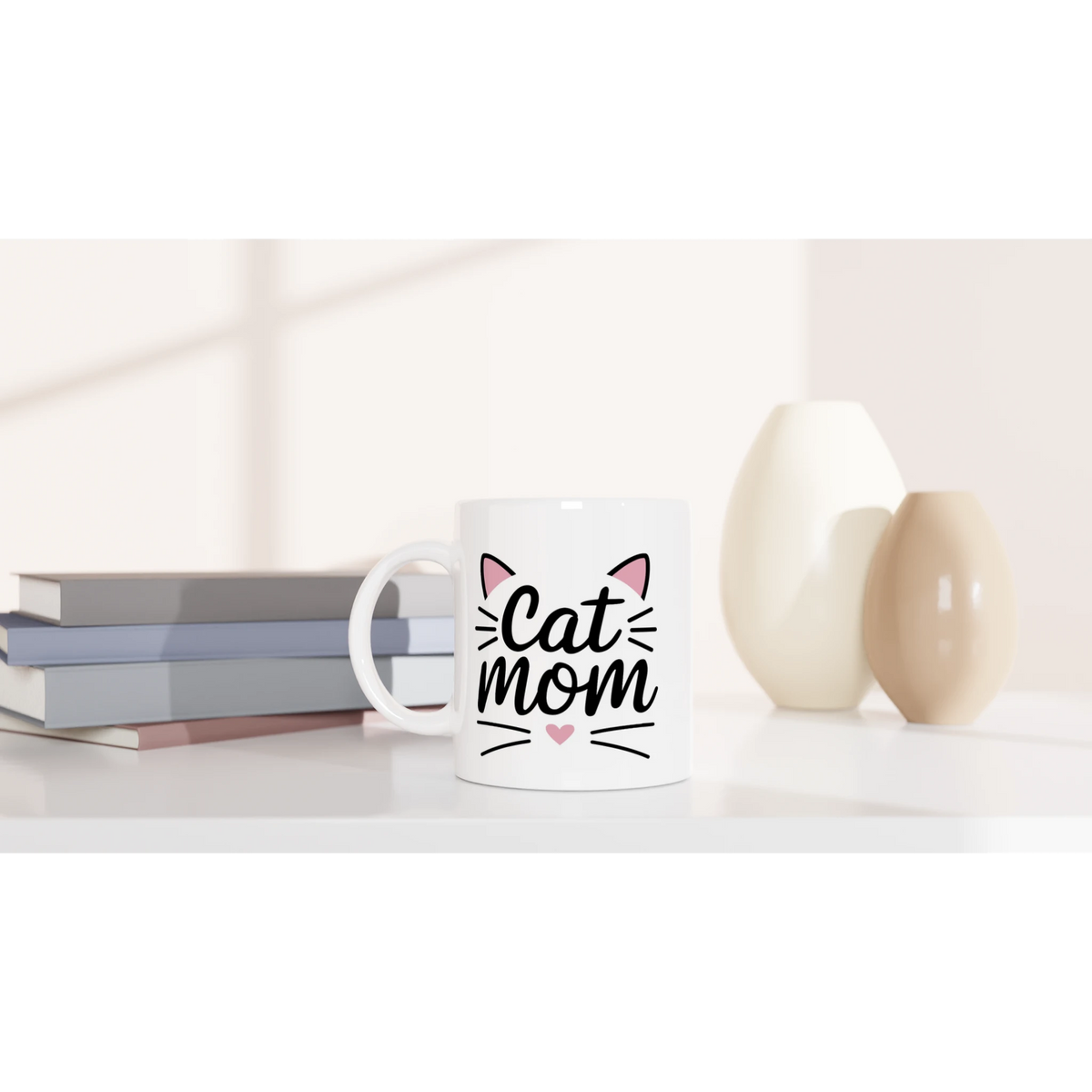 Tasse 325ml - Cat Mom Pink - Kaffee, Cat Lady