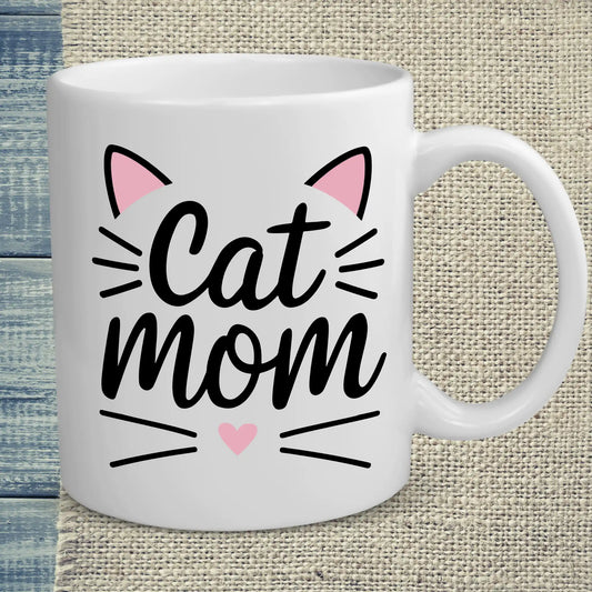 Tasse 325ml - Cat Mom Pink - Kaffee, Cat Lady