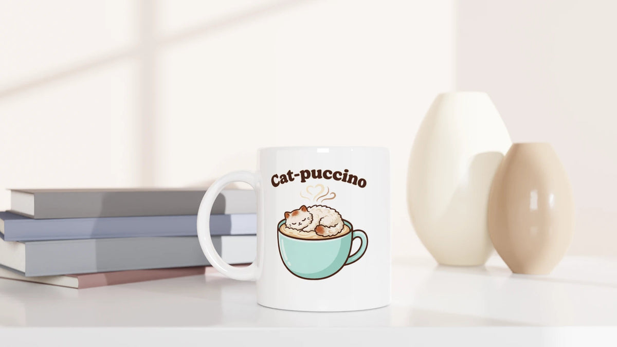 Tasse 325ml - Cat-puccino - Katze & Kaffee