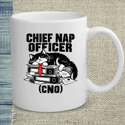 Tasse 325ml - Chief Nap Officer - Katze