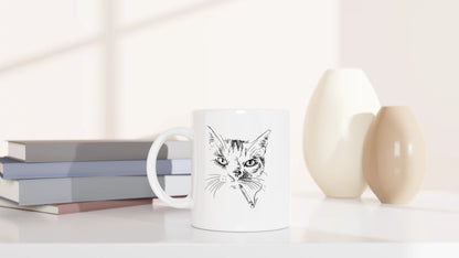 Tasse 325ml - Cool Smoking Cat - Katze