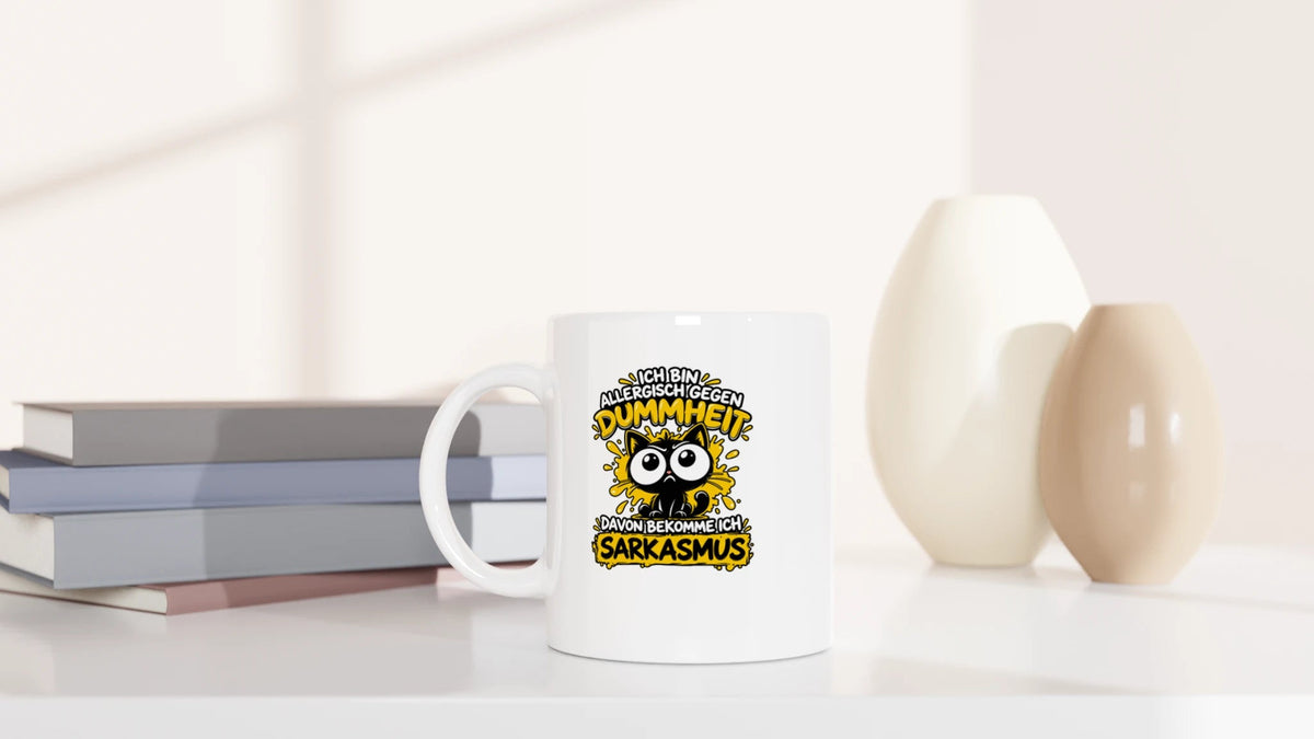 Tasse 325ml - Dummheit - Katze