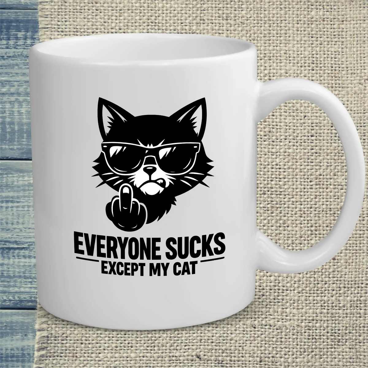 Tasse 325ml - EXCEPT MY CAT - Katze