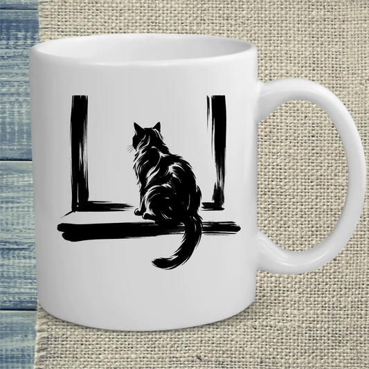 Tasse 325ml - Fernweh - Katze