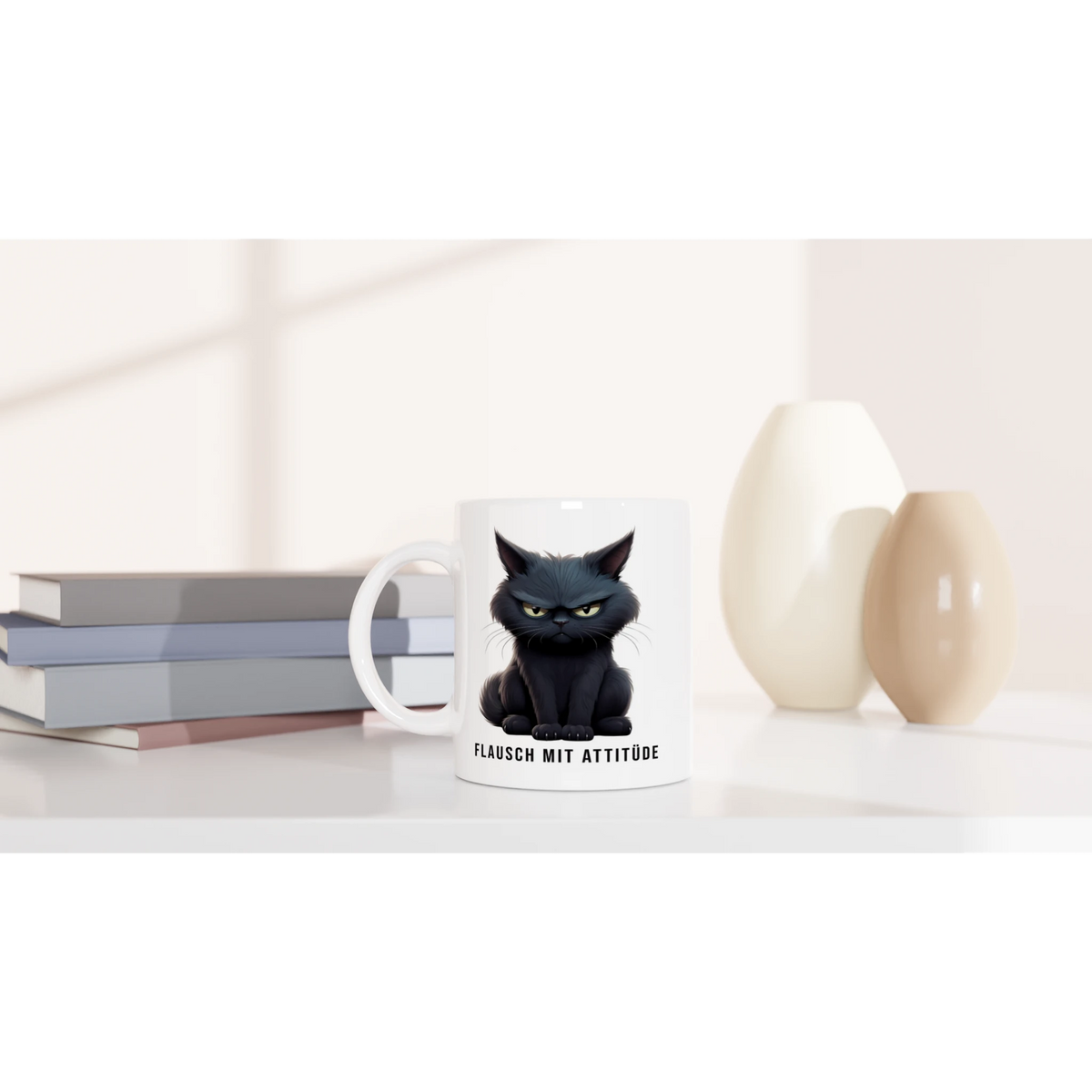 Tasse 325ml - Flausch mit Attitüde - Katze