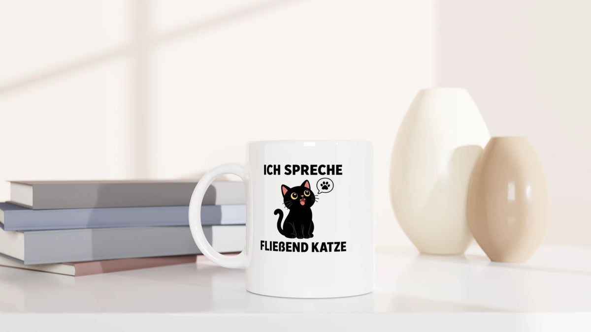 Tasse 325ml - Fließend Katze - Katze