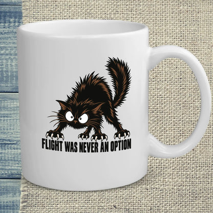 Tasse 325ml - Flight was never an option - Katze